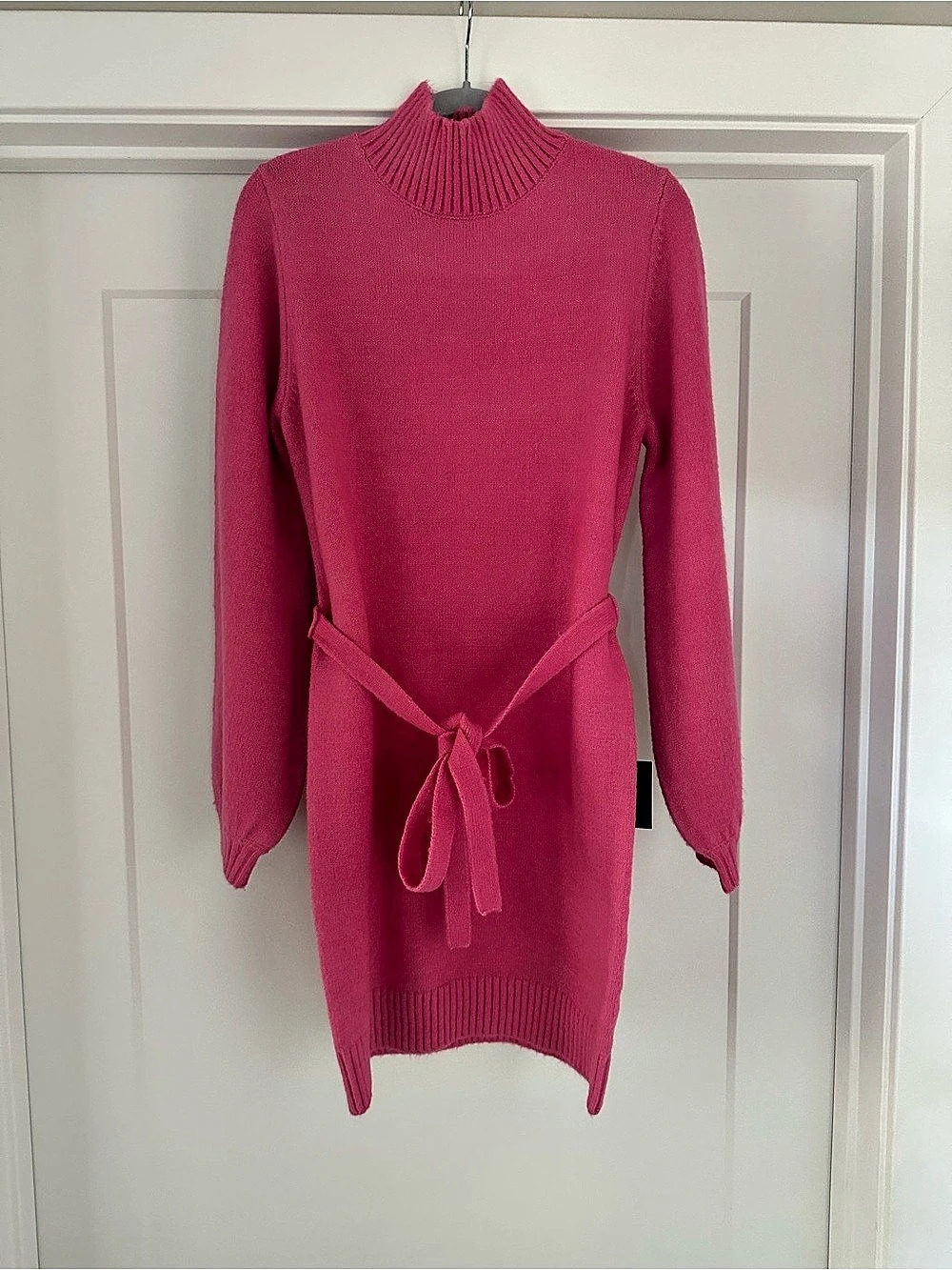 NWT - Lulus Pink Turtleneck Mini Sweater Dress - Chilly Day Cutie
